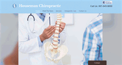 Desktop Screenshot of housemanchiropractic.com