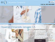 Tablet Screenshot of housemanchiropractic.com